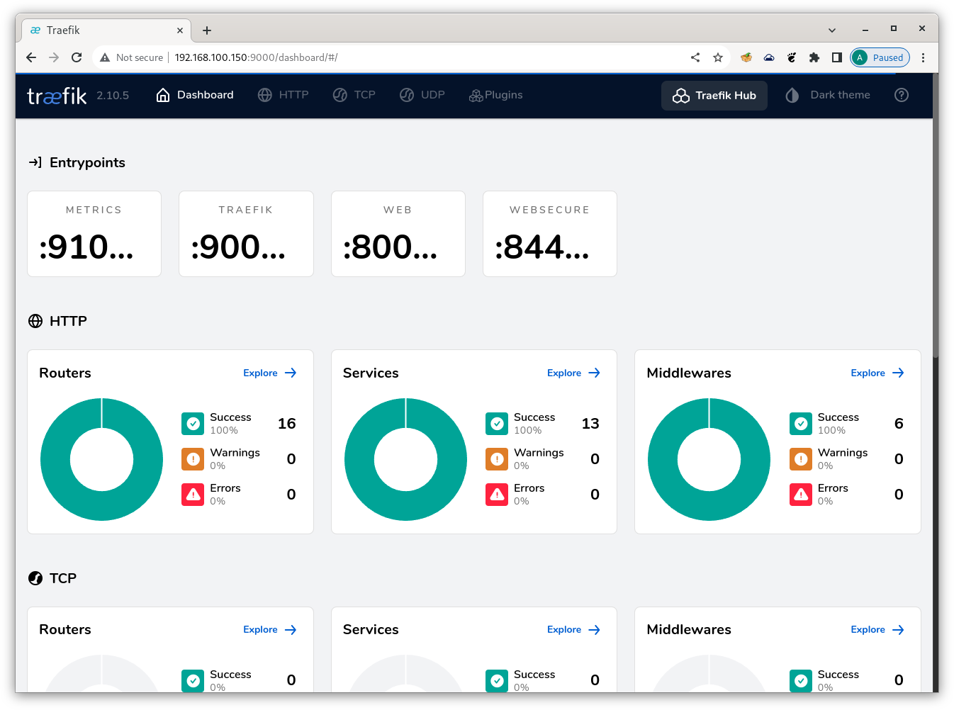 Traefik Dashboard